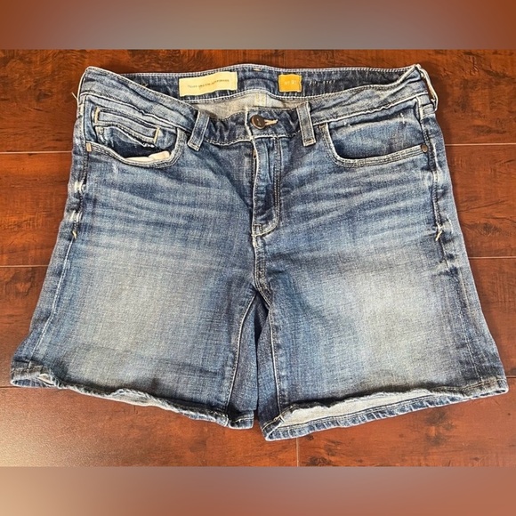 ANTHROPOLOGY Pilcro & The Letterpress Denim Shorts Stet Fit Low Rise size 27 - Picture 4 of 9